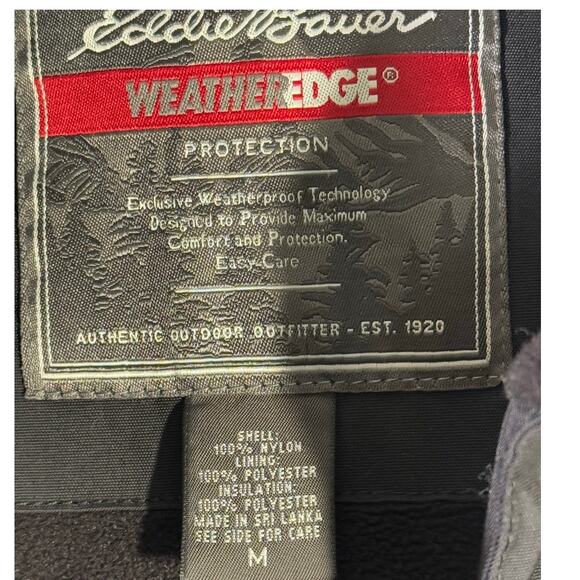 Eddie Bauer Men's M Black Weather Edge Parka - Picture 3 of 8